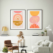 Load image into Gallery viewer, Pair of Prints : Our Pinky Palm World