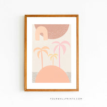 Load image into Gallery viewer, Peach Rainbow Palms No.2
