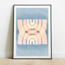 Load image into Gallery viewer, Pair of Prints : Aztec Peach Palms