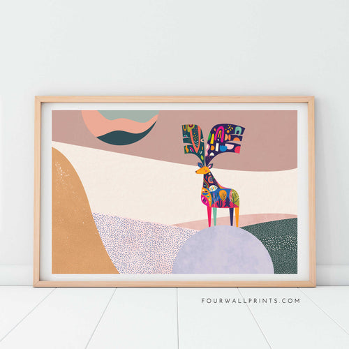 Nordic Deer (Landscape)