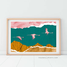 Load image into Gallery viewer, Flying Flamingoes No.2