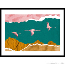 Load image into Gallery viewer, Flying Flamingoes No.2