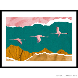 Flying Flamingoes No.2