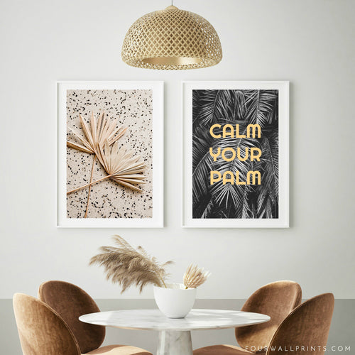 Pair of Prints : Calm Your Palm (Sand)