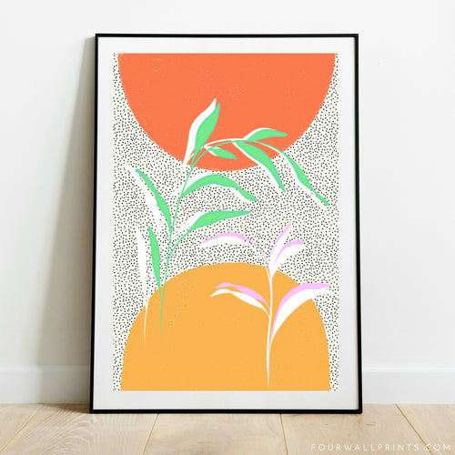 Fluro Botanical Abstract