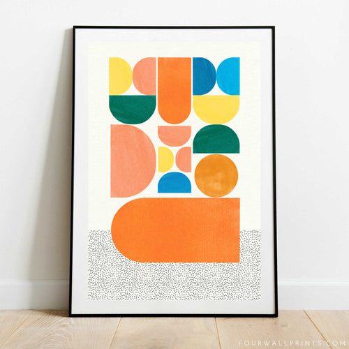 Midcentury Shapes With Polka