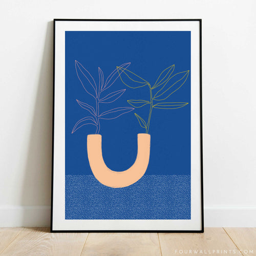 Curve Vase (Blue)