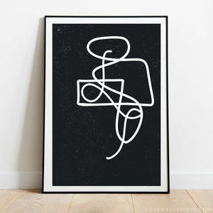 Pair of Prints : Contemporary Art Pieces (Paper)