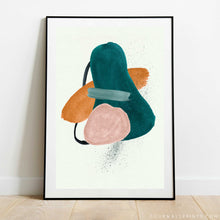 Load image into Gallery viewer, Teal &amp; Blush No.1