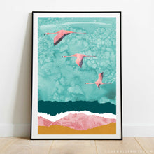 Load image into Gallery viewer, Flying Flamingoes No.4