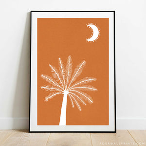 Pair of Prints : Terracotta Palms No.1