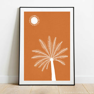 Pair of Prints : Terracotta Palms No.2