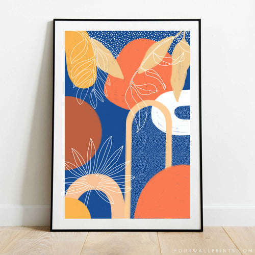Jungle Sunset (Blue)