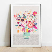 Load image into Gallery viewer, Trio : Market Flowers (With Polka)