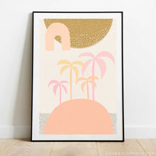 Load image into Gallery viewer, Peach Rainbow Palms No.1