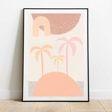 Load image into Gallery viewer, Peach Rainbow Palms No.2
