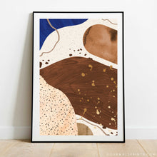 Load image into Gallery viewer, Pair of Prints : Blue &amp; Brown One