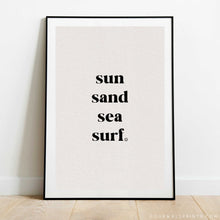 Load image into Gallery viewer, Sun Sand Sea Surf