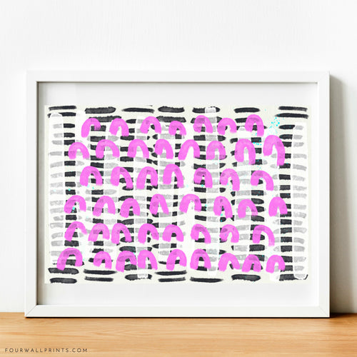 Neon Pink Rainbow