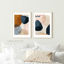 Load image into Gallery viewer, Pair of Prints : Blue + Blush