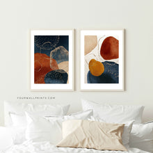 Load image into Gallery viewer, Pair of Prints : Blue + Gold