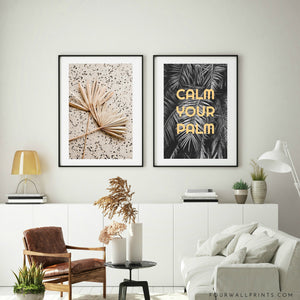 Pair of Prints : Calm Your Palm (Sand)
