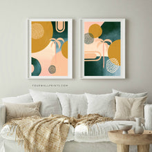 Load image into Gallery viewer, Pair of Prints : Green + Mustard
