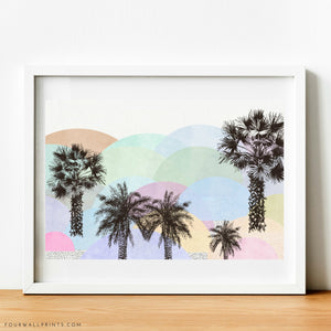 Pastel Hill Palms