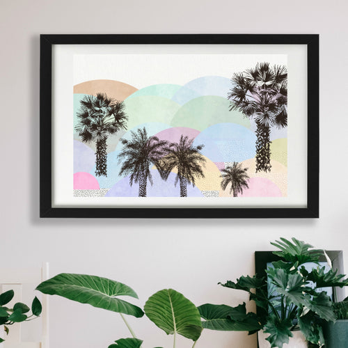 Pastel Hill Palms