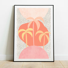 Load image into Gallery viewer, Pastel Palms On Polka