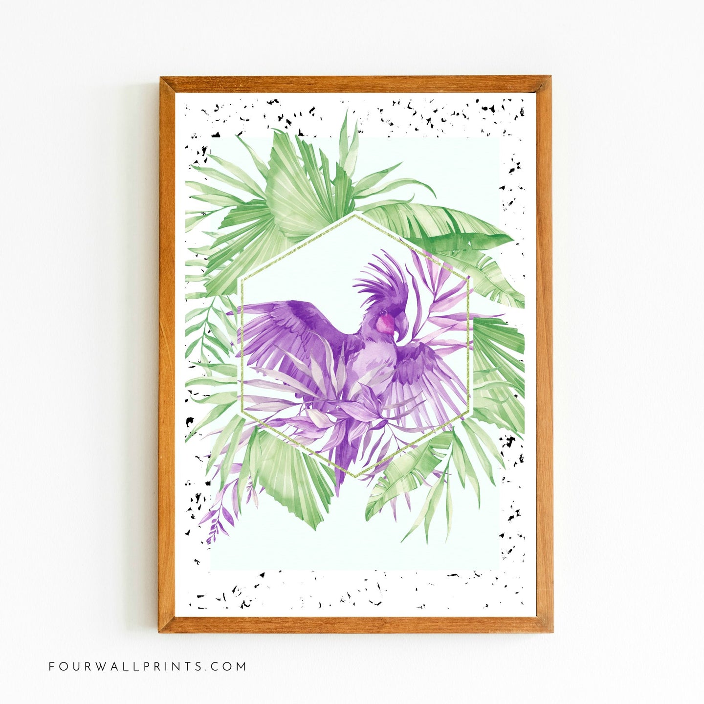 Purple Cockatoo Abstract No.2