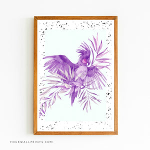 Purple Cockatoo Abstract No.1