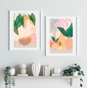 Pair of Prints : Fresh Peaches