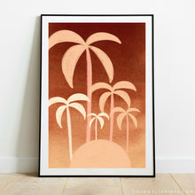Load image into Gallery viewer, Pair of Prints : Peach Palms No.2