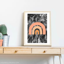 Load image into Gallery viewer, Rainbow On Palm Leaves (Peach)