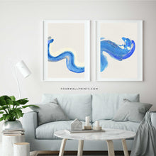 Load image into Gallery viewer, Pair of Prints : Blue
