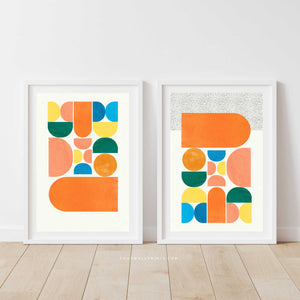 Midcentury Shapes With Polka