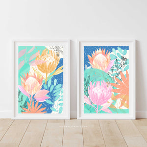 Pair of Prints : Colourful Gardens (Mint)