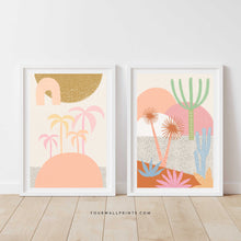 Load image into Gallery viewer, Peach Rainbow Palms No.1