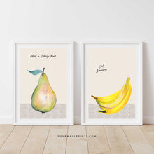 Load image into Gallery viewer, Pair of Prints : Fruity Pair (With Polka)