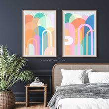 Load image into Gallery viewer, Pair of Prints : Colourful Hills