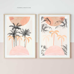 Pair of Prints : Nine Palms