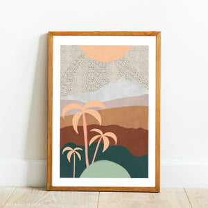 Sun Palm Abstract
