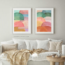 Load image into Gallery viewer, Pair of Prints : Watercolour Hills