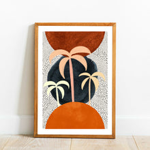 Load image into Gallery viewer, Peach Palm On Black No.2